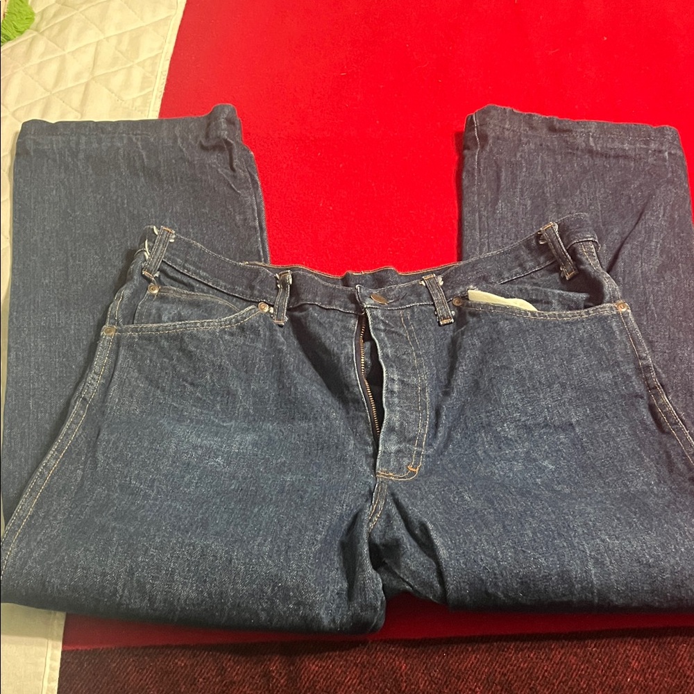 Men's Relaxed Fit Blue Jeans vintage 1970s